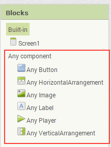 Any component drawer