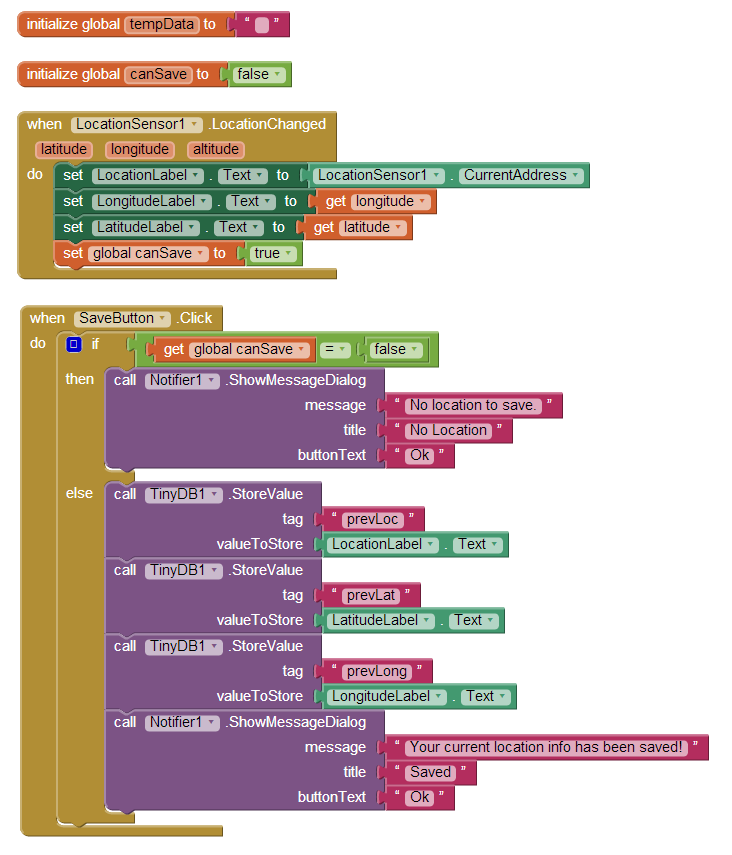 Location Changed Event
