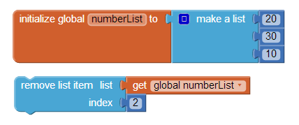 Remove an item from list