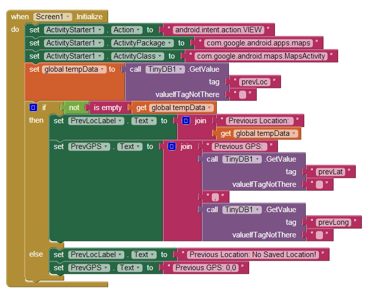 On Screen Initialization
